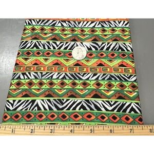 Quilt Craft Fabric Cotton African‎ Wild Kingdom Multicolor Material 44 x 108 DIY